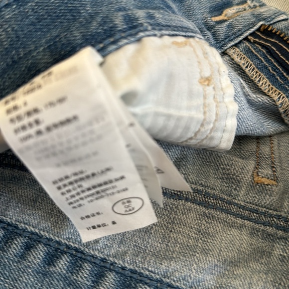 Abercrombie & Fitch distressed jean shorts size 27 - Picture 3 of 4